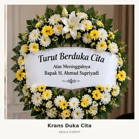 Krans Bunga Duka Kesambi